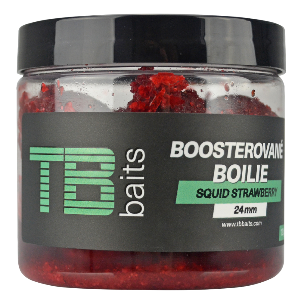 Fotografie TB Baits Boosterované Boilie Squid Strawberry 120 g - 20 mm
