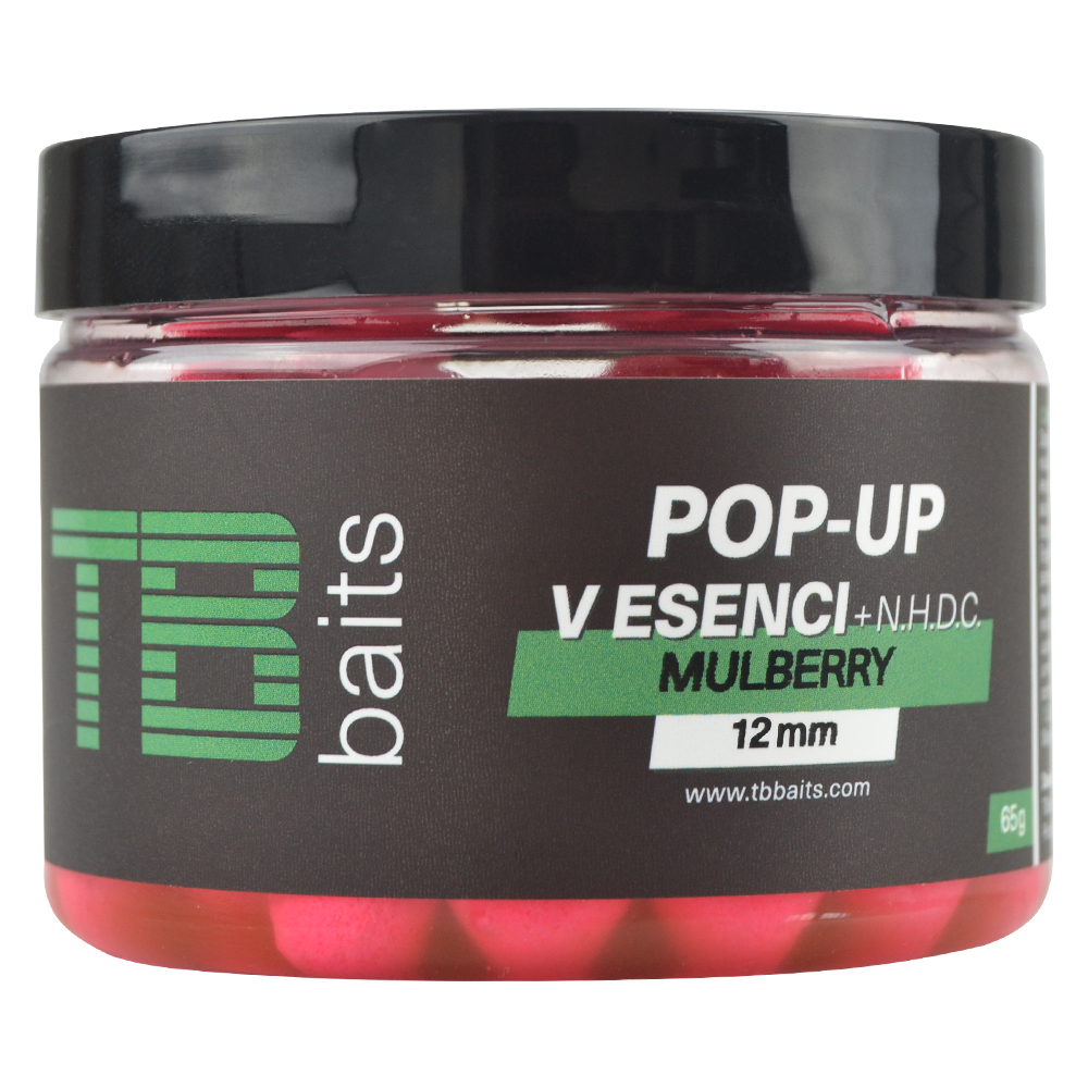 Fotografie TB Baits Plovoucí Boilie Pop-Up Mulberry + NHDC 65 g - 12 mm